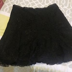 Lane Bryant Black Lace Skirt NWT
